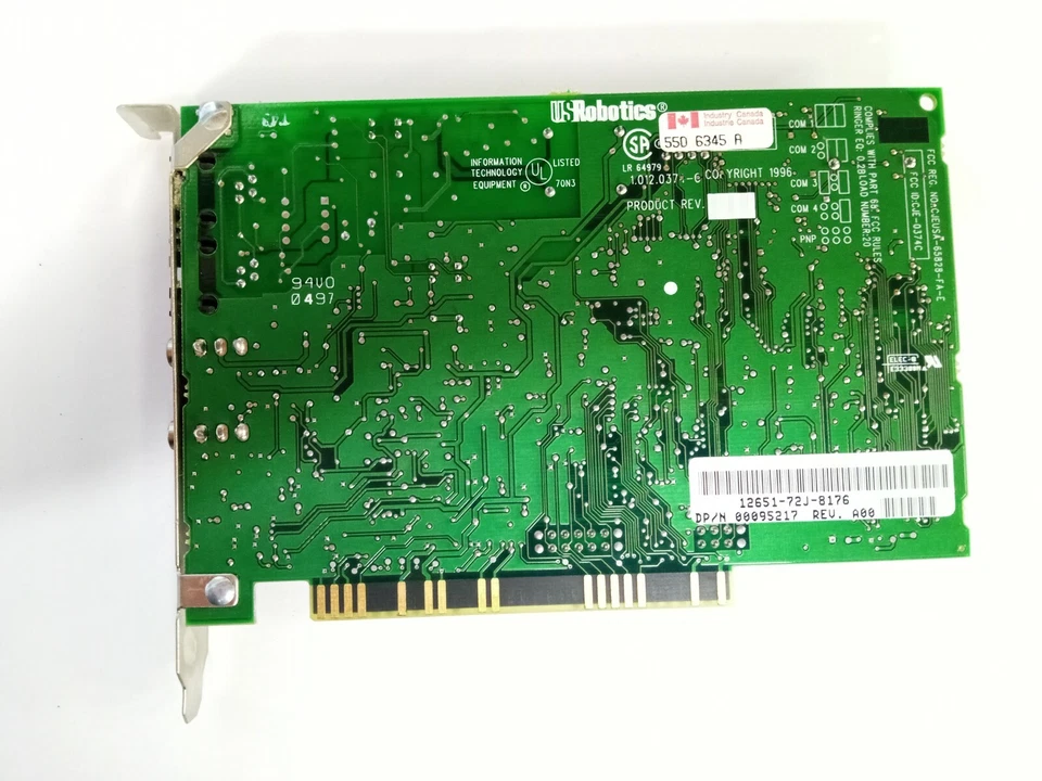 US Robotics Dell CJE-0374C SPORTSTER 33.6K ISA Modem 95217 card TESTED - Image 2 of 2