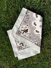 Sasquatch Natural Cotton approx. 22"x22" Bandanna 100 Cotton USA Made Fun Gift