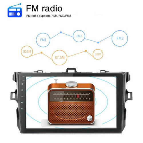 Android 13 Car Radio for Toyota Corolla Stereo GPS Navigation Head Unit Dash Kit - Picture 8 of 12