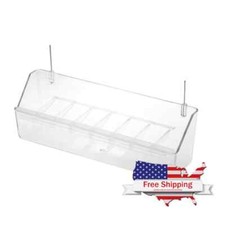 2GR Universal Spill-Proof Feeder w/ Grill for Bird Cages  Aviaries 20cm, 39cm 