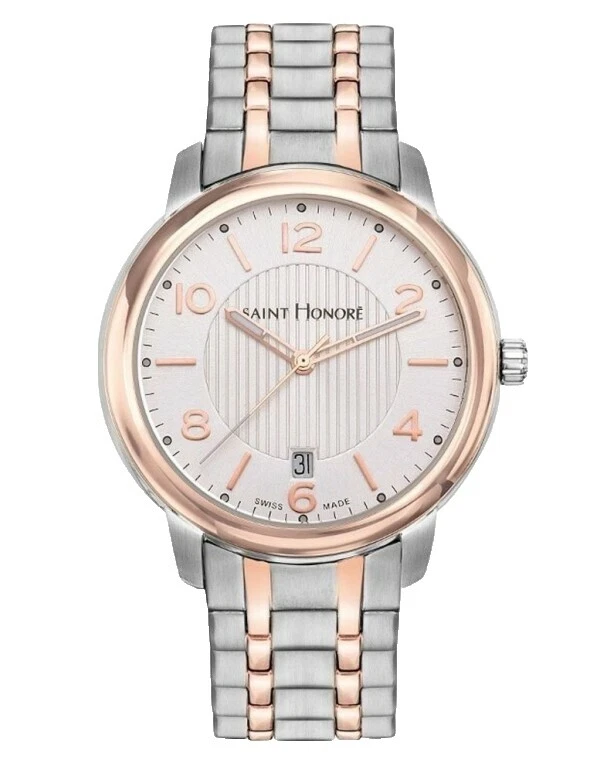 Caja de acero inoxidable Relojes de pulsera analógico SAINT HONORE