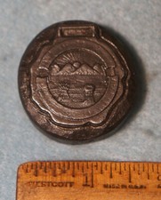 Antiguo OHIO STATE SEAL Forzador para RELOJ FOB Troquel de Estampación de Acero #1723