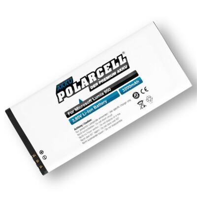 PolarCell Akku für BV-T5E - Microsoft Lumia 950 Lumia 950 Dual SIM 3200mAh