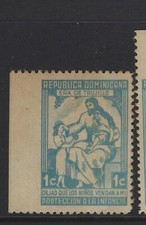 Dominican Republic 1c Postal Tax Imperf At Left MNH (1gut)