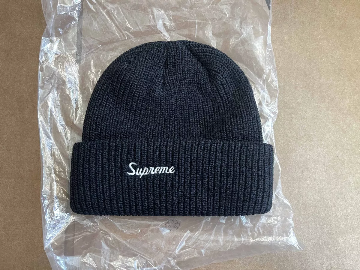 Supreme Loose Gauge Beanie Black Grey Orange F/W 15 eBay