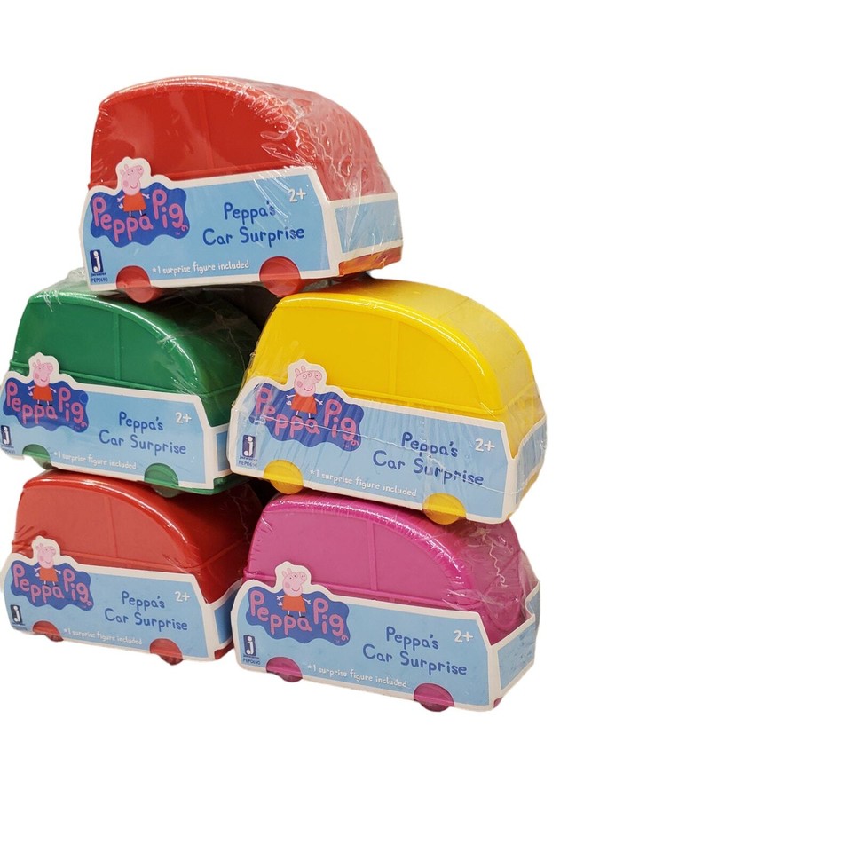 Peppa Pig Car Surprise Toys Blind Pack Collectible Mini Figures Peppa