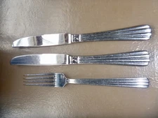 Flatware 3 pc stainless steel Bon Chef Brittany 1 fork 2 knives