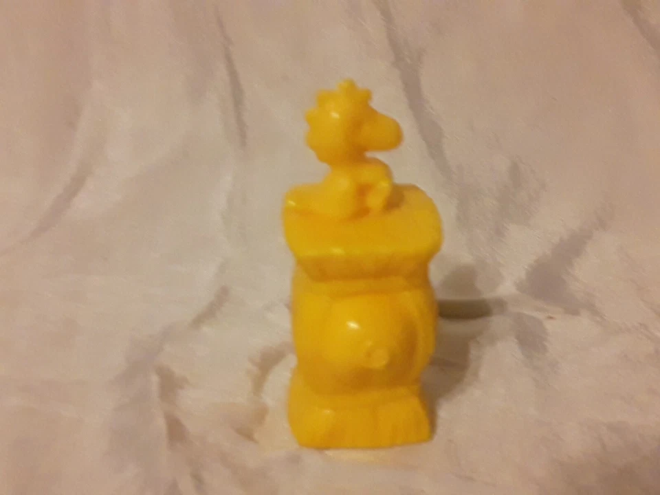 McDonalds Woodstock Pájaro/Cerdo en un Pajaro 2.5" 1989 Estatuilla Amarilla Happy Meal Foto 4 de 4