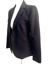 J. Crew Blazer Navy Blue One Button Business casual Office academia Women  s 2