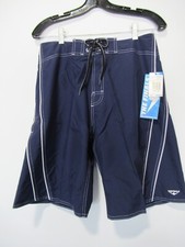 TYR The Finals Men s Guard Board Shorts Without Logo Size 34 Blue NWT
