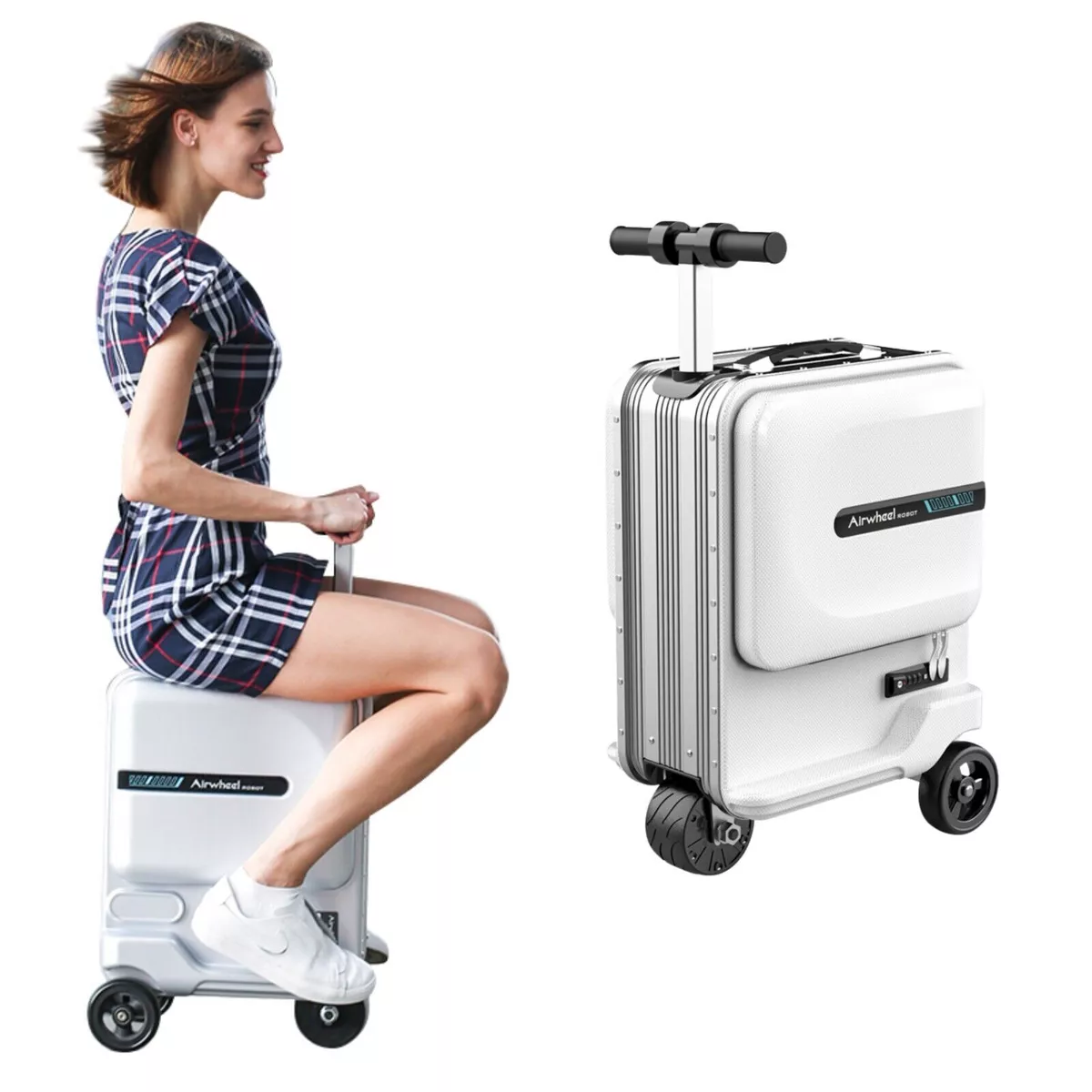 Airwheel SE3MiniT Smart Rideable Suitcase, Lightweight Electric Luggage  Scooter