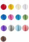 3D Paper Honeycomb Ball 8cm (Pack of 4) or 15cm (Pack of 2) Honeycomb - Choice