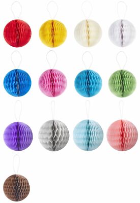 3D Wabenball  aus Papier 8 cm (4 Stück) oder 15 cm (2 Stück) Honeycomb - Auswahl