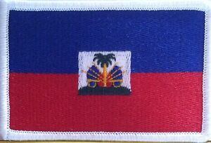 Ecuador Flag Patch With VELCRO® Brand Fastener Tactical Morale White Border