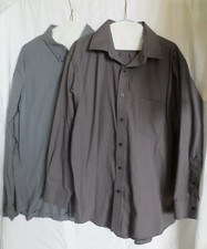 Men's Croft  Barrow Dress long sleeve button down shirt 100 Cotton Size XL