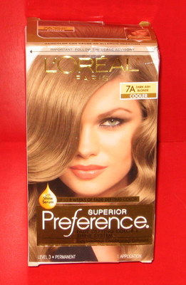L'Oreal Paris Superior Preference Hair Color ~ # 7A ~ Dark Ash Blonde ~ 1 kit