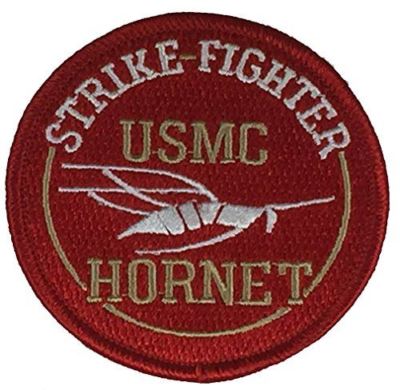 USMC MARINE CORPS F/A-18 HORNET STRIKE FIGHTER PATCH