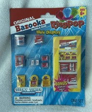 NEW  Teeny Tinies Bazooka Bubble Gum  Ring Pop Mini Display 14-Piece Toy Set