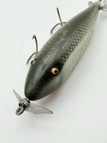 U4928 PR CREEK CHUB INFORTUNATO MINNOW LEGNO CON OCCHI DI VETRO ESCA DA PESCA