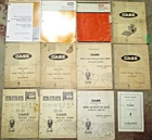 LOT OF 12 J. I. CASE OPERATORS PARTS SUPPLEMENT MANUALS CATALOGS ORIGINAL!