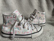 Converse all star high top kids youth size 13 rainbow unicorn kids shoe