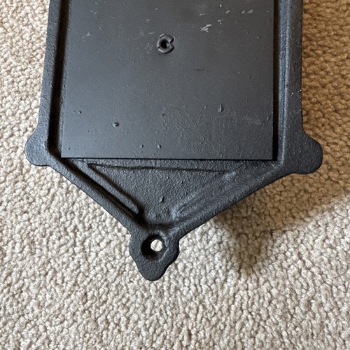 Antique Cast Iron Match Double Holder "MATCHES ARE CHEAPER THAN GAS" -Wall Mount - Picture 9 of 9