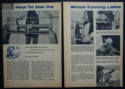 HowTo use the Wood Turning Lathe 1957 Shopsmith Mark 2 pictorial