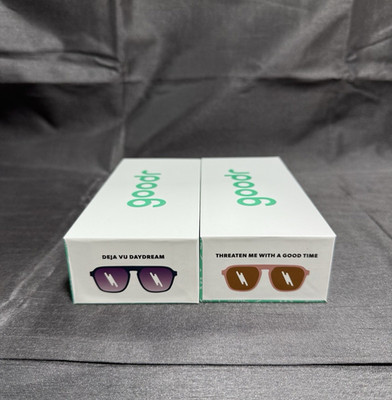 New Goodr Sunglasses Deja Vu Daydream + Threaten me with a good time (1 of Each)