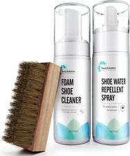 Shoe Cleaner, 2-in-1 Sneaker Foam Cleaning Solution  Stain Repellent Protection