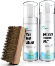 Shoe Cleaner, 2-in-1 Sneaker Foam Cleaning Solution & Stain Repellent Protection