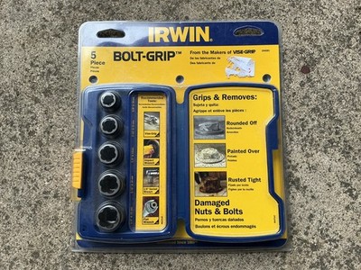 Irwin Hanson Bolt Grip Stripped Bolt Extractor Removers 5 Piece Set 394001 USA