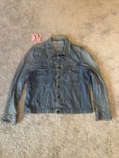 Vintage 70s Levis Jean Trucker Denim Jacket Mens Blue Orange Tab USA See Measure