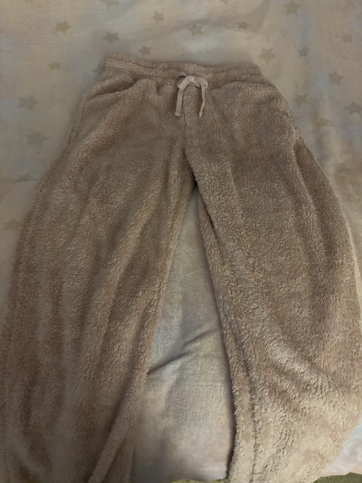 Pink Fuzzy Sweatpants Size Small Women's Foto 2 de 3
