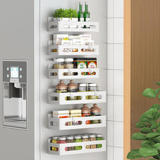 6 Pack Magnetic Spice Rack for Refrigerator, Spice Rack Organizer, Moveable Magn