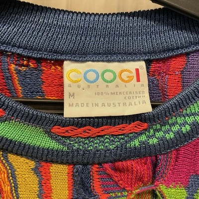 Authentic Vintage Coogi Australia 3D Abstract Knit Mens Sweater