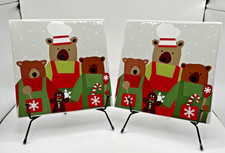 Crate And Barrel Set of 2 TRIVETS - Holiday B...