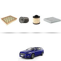 Hoffcar Set Service - 4 Filter FüR Ford Mondeo V 2.0 Tdci 132Kw Von 2014
