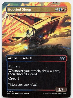 Boosted Sloop (Borderless) 320 Uncommon Aetherdrift Magic: The Gathering NM