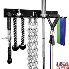 Heavy-Duty Gym Storage Rack 11 Hook Wall Organizer Gym Accessory Hanger New