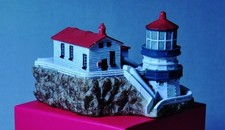 Miniature Resin Replica figurine of the Point Reyes Calif Lighthouse