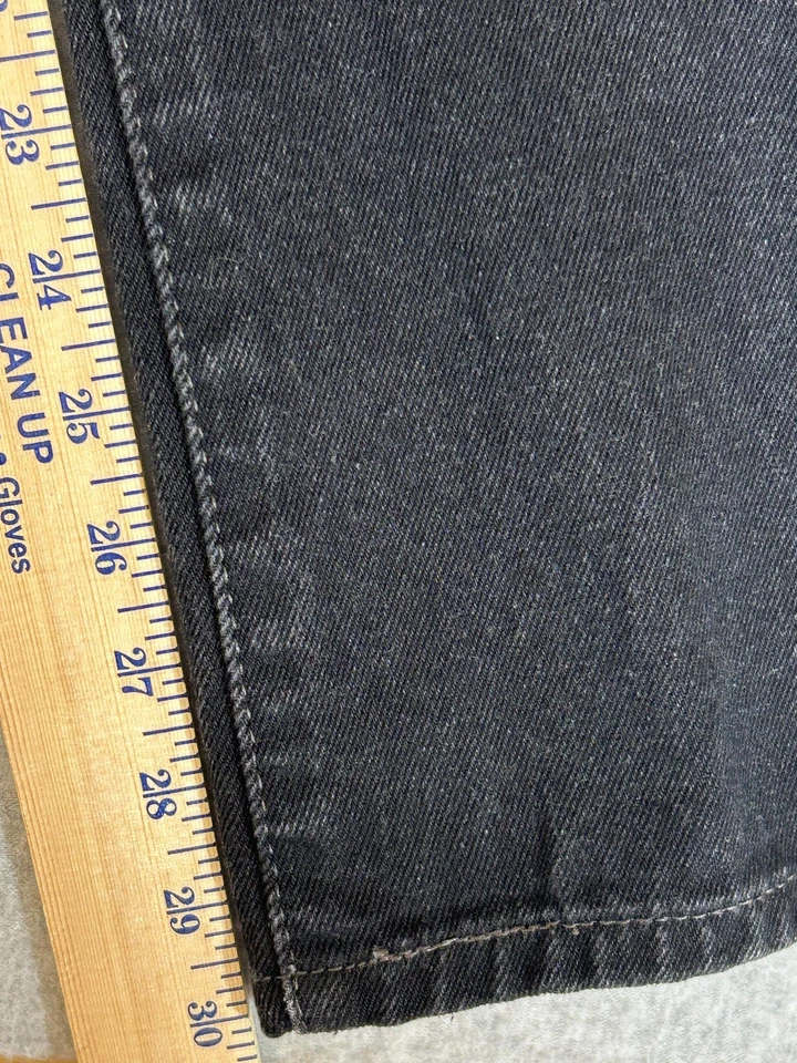 Pantalones de mezclilla Levis 517 Jeans para hombre 30x30 negros corte bota ropa de trabajo clásica occidental Foto 4 de 4