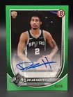 DYLAN HARPER Rookie 2025-26 Bowman Basketball Green Auto /99 Spurs RC #RVA-DH