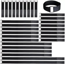 VELCRO Brand Bulk Pack 30 Reusable Fastening Cable Straps with Buckle Variety"""