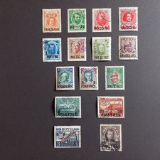 LESTRUSSLAND 1913 / SERIE DER ROMANOWS, SERIE VON 15 WERTEN GEBRAUCHT
