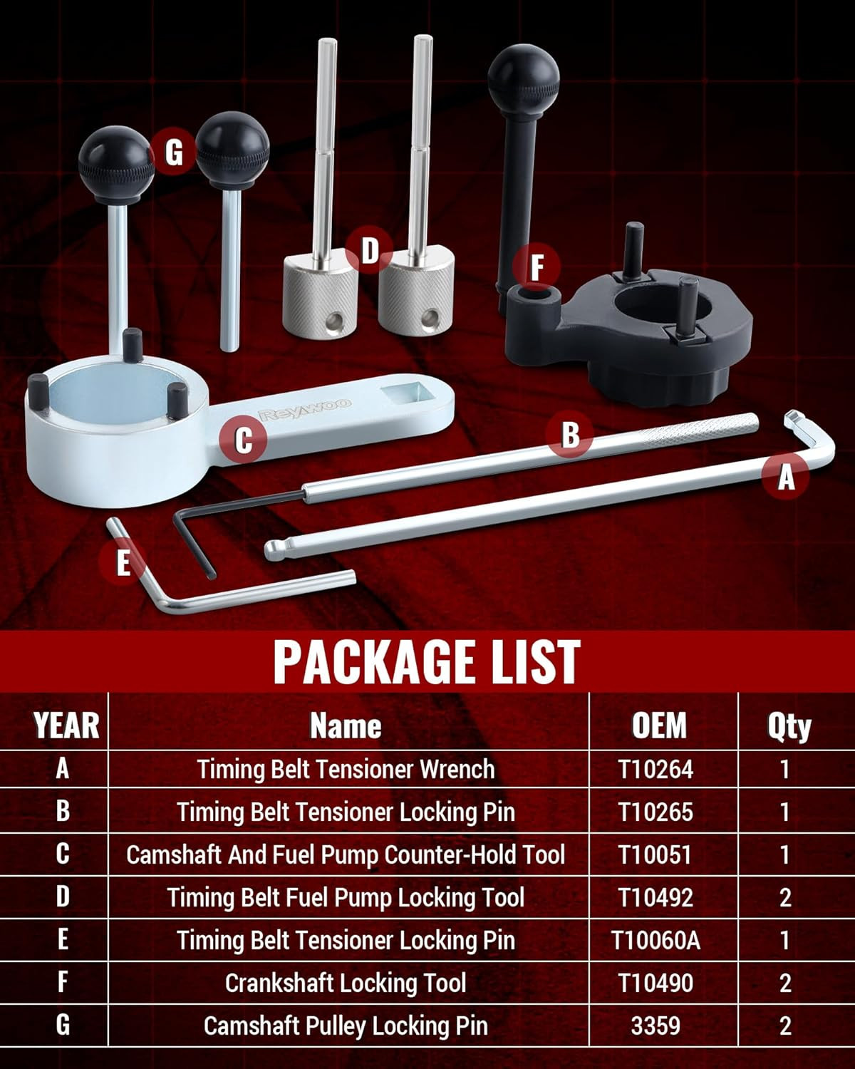 Timing Tool Kit Compatible with VW Audi Tiguan SEAT Skoda 1.4 1.6 2.0 TDI CR, Ca