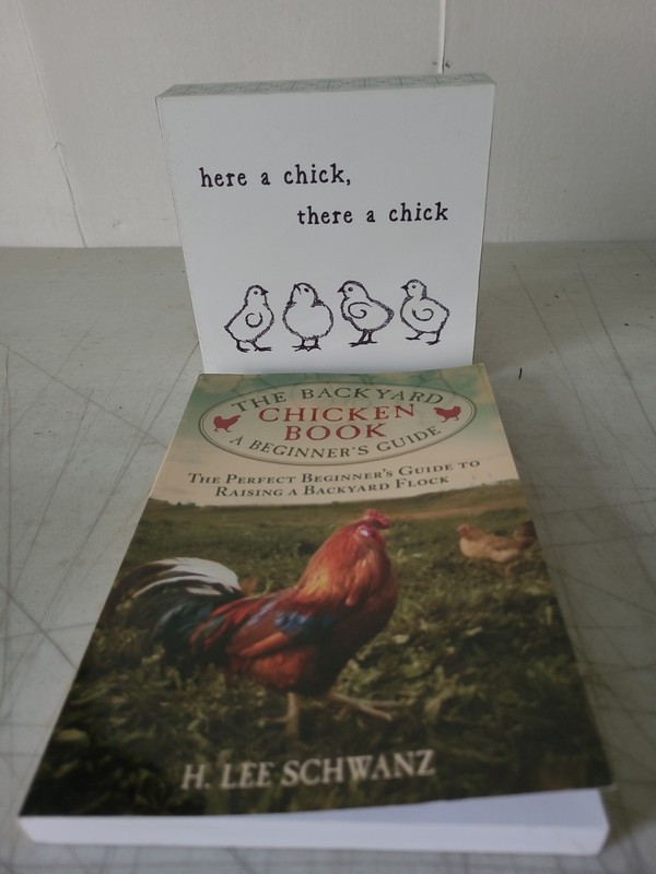 The Backyard Chicken Book A Beginner's Guide. 5.5"×5.5" Chick Wall Hanging Combo