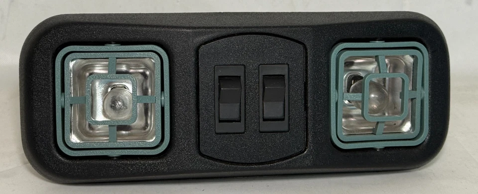 Dodge Ram B150 B250 B350 81 - 94 Overhead Dome Map Reading Light BLACK Lamp - Image 2 of 4