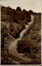 RPPC Porlock Hill Gradient 1 in 4 vintage postcard k794