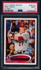 2012 Topps Update US144 Mike Trout At Bat PSA 9 MINT