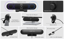 Computer Speakers for Desktop PC, Monitor Speakers with Easy Volume Knob, Stu...